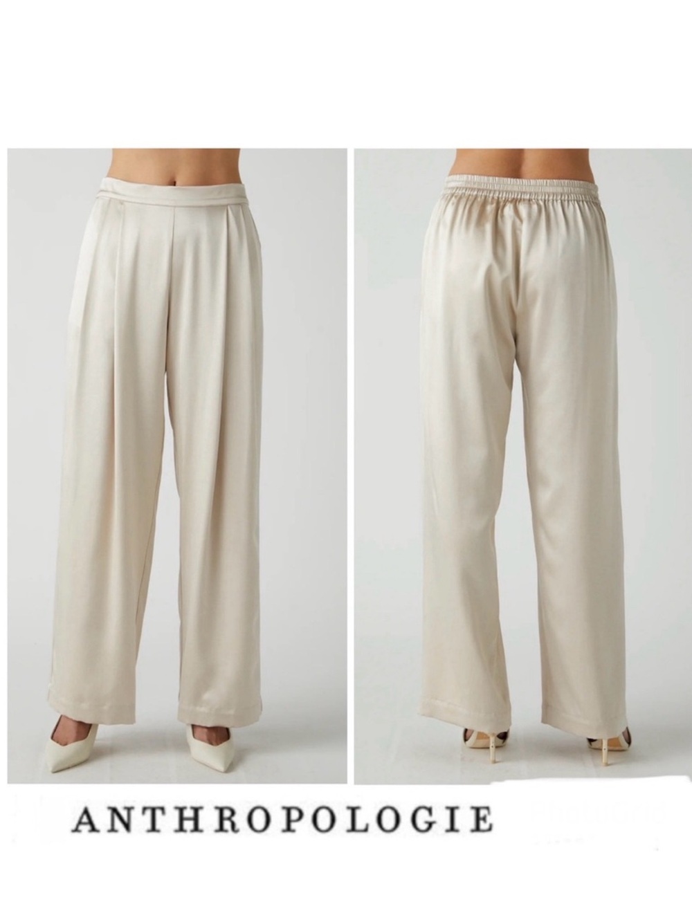 ANTHROPOLGIE Velvet by Graham & Spencer Manhattan Wide Leg Pull-On Pant Sz M NWT